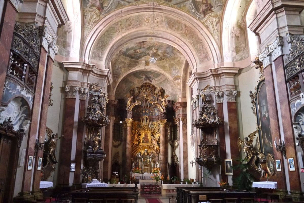 Baroque church interior I. Szekesfehervar; Hungary.