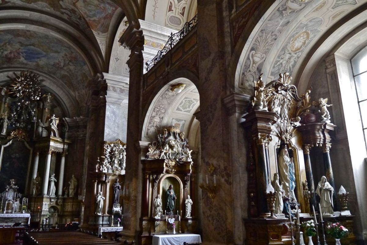 Baroque church interior II. Szekesfehervar; Hungary.