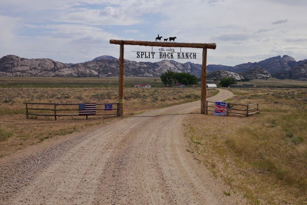 Split Rock Ranch entrance.